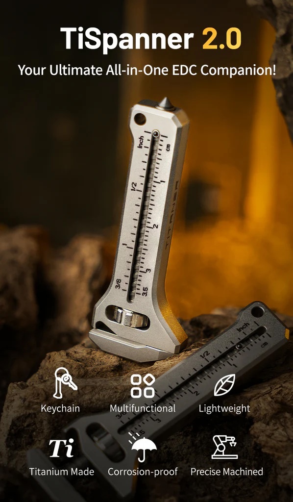 Titaner Spanner 2.0 kompaktes Titan Multitool NEW-5847