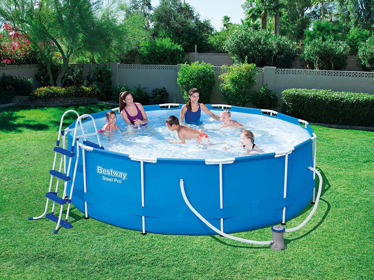 Bestway 366 x 100 cm Gartenregal Pool 56418