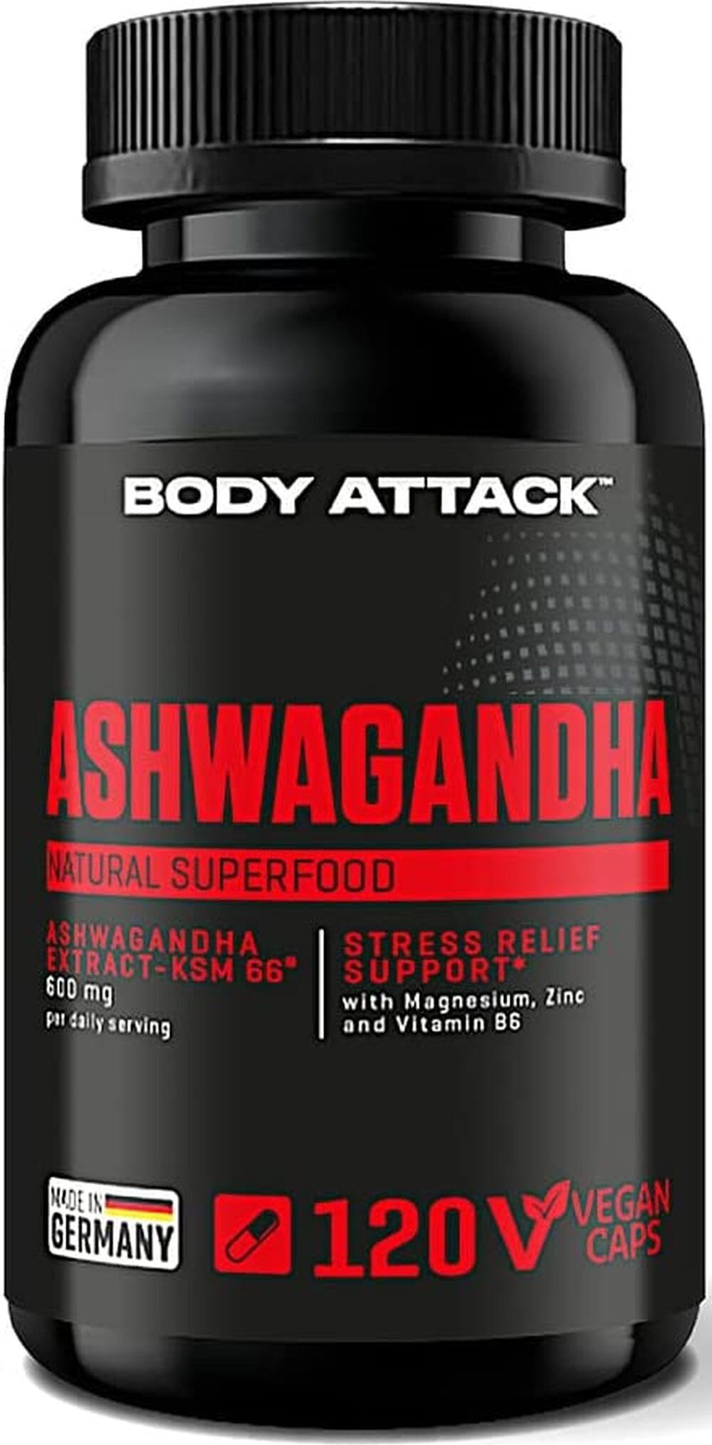 Body Attack Sports Nutrition Body Attack Ashwagandha-120 Kapseln