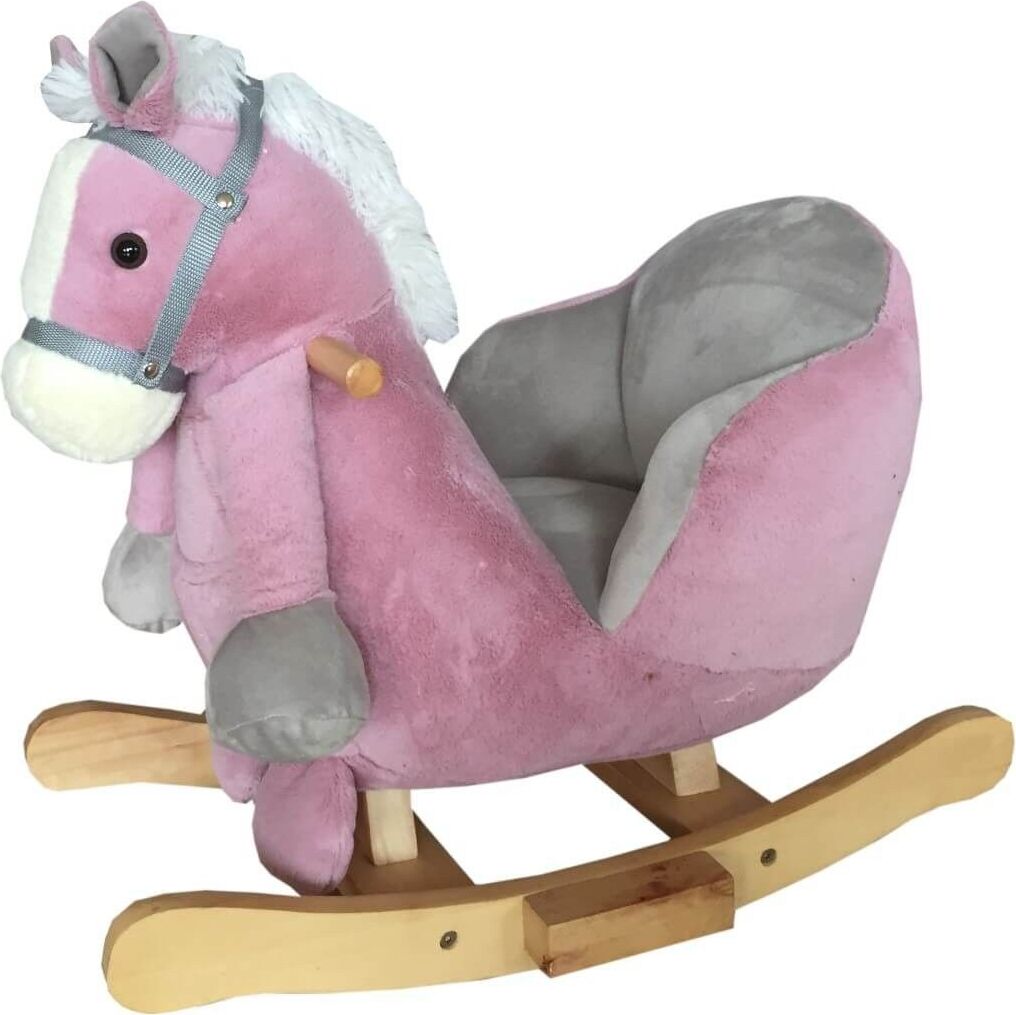 knorr-baby 60077 Schaukelpony Bella, rosa Schaukelltier Schaukell mit Musikfunkt