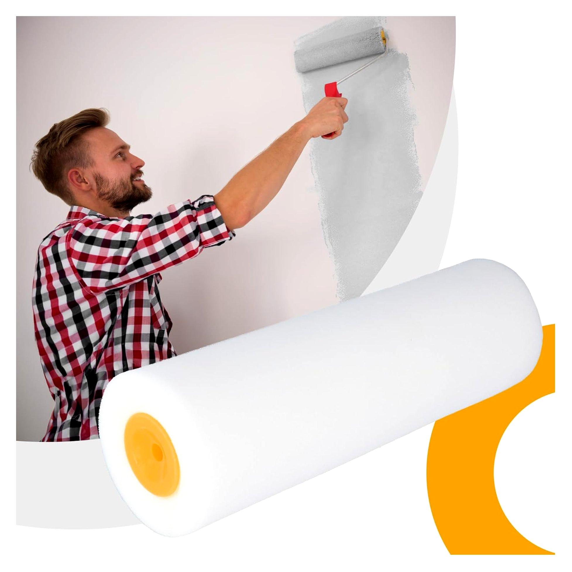 Markenlos 5x Schaumwalze 25 cm für Lackierarbeiten an Wänden und Möbeln