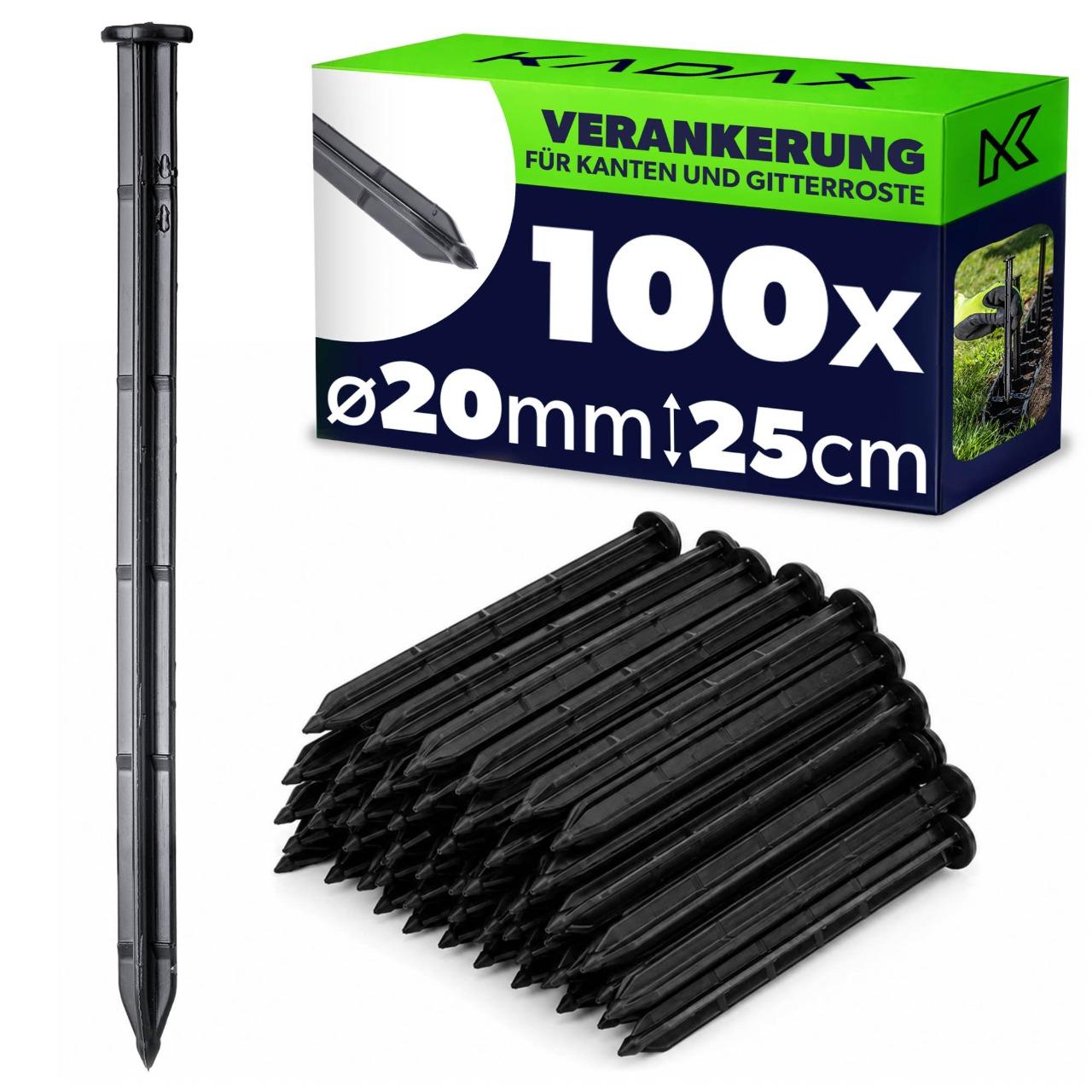 KADAX Pins Anker für Agrotextilien 100 Stück 25 cm stark