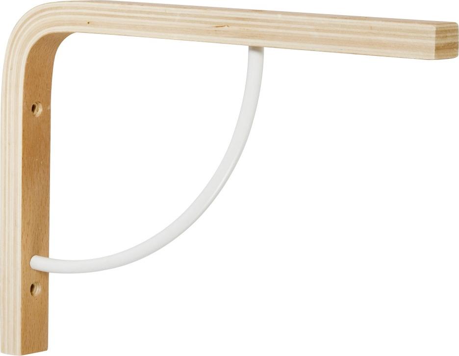 Centrale Brico Multihalterung + natürliches Rohholz, H.18 x T.25 cm