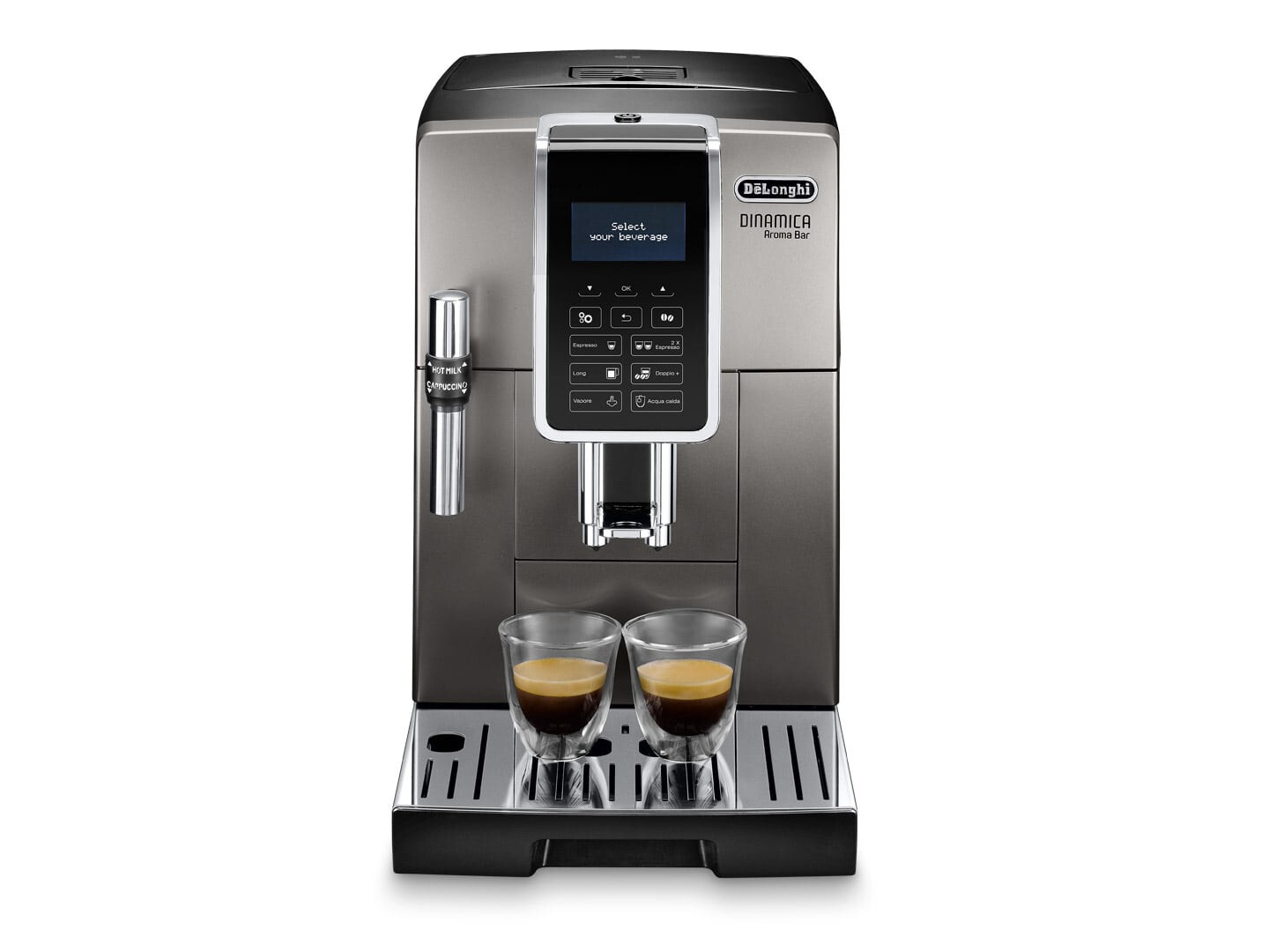 DeLonghi ECAM359.37.TB Dinamica Aroma Bar super automatický kávovar
