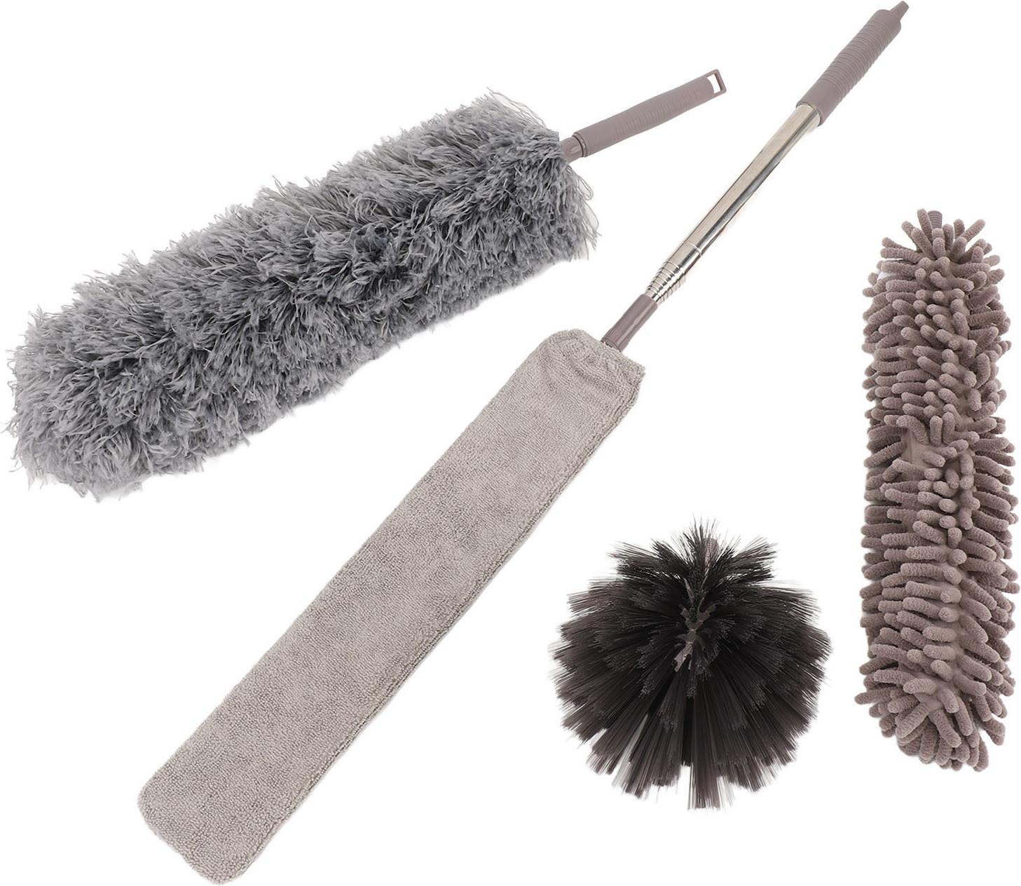 Cocosity Mikrofaser-Staubwedel,waschbarer Spinnweb-Staubwedel,Mikrofaser-Staubwedel-Set,Decken-Staubwedel-Set,Spinnweb-Staubwedel,Staubwedel-Set