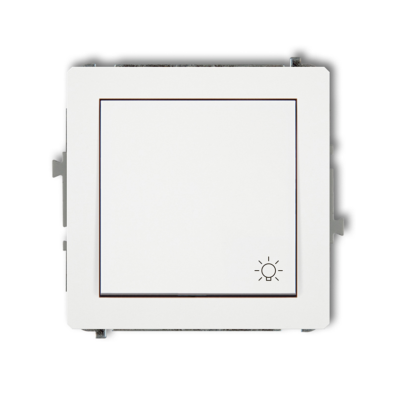 Taster Lichtsymbol DWP-5 KARLIK ELEKTROTECHNIK | DECO SERIE | WEISS | Steckdosen Schalter Rahmen