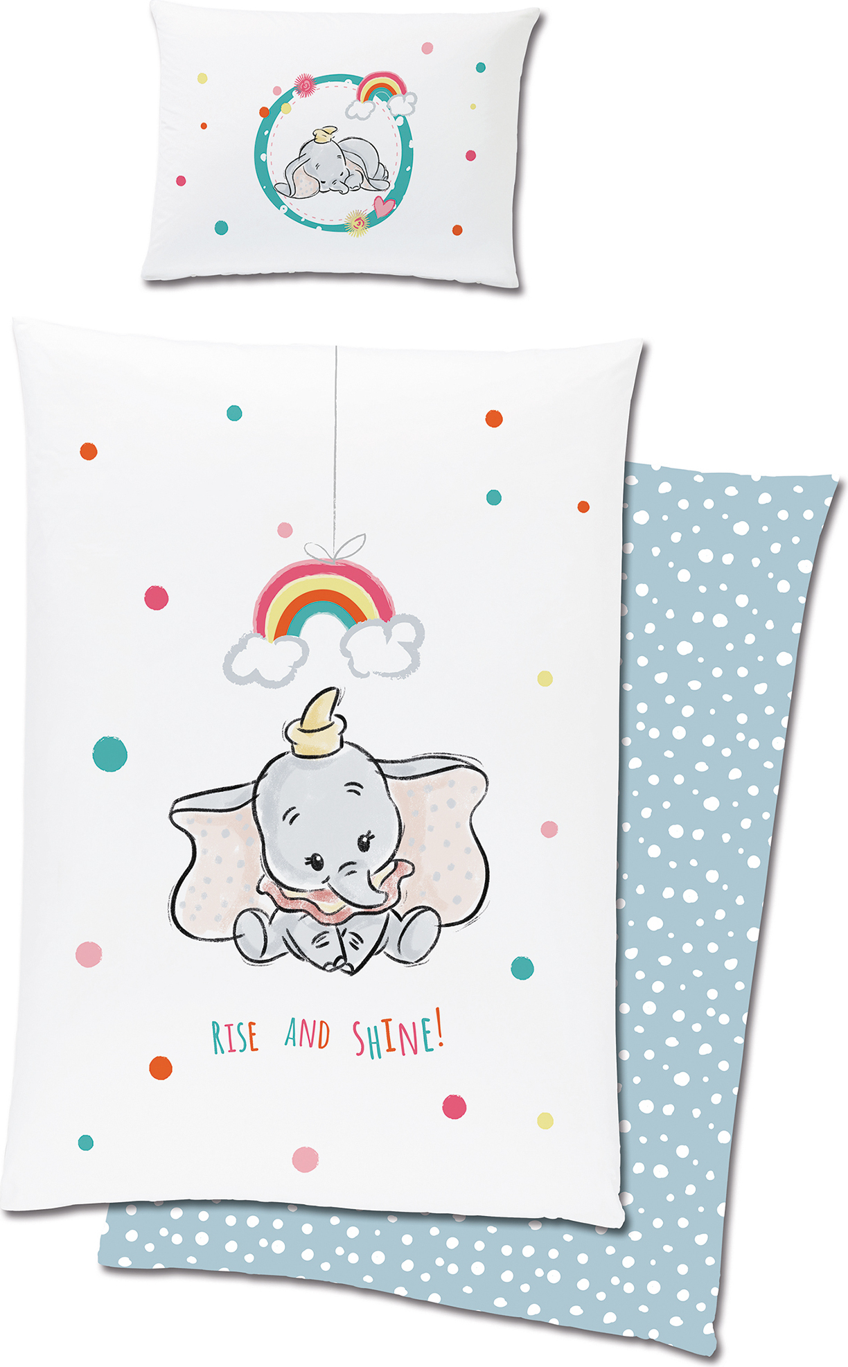 Beronage Dumbo Baby / Kleinkind Shine Bettwäsche Linon / Renforcé Bettbezug 802475