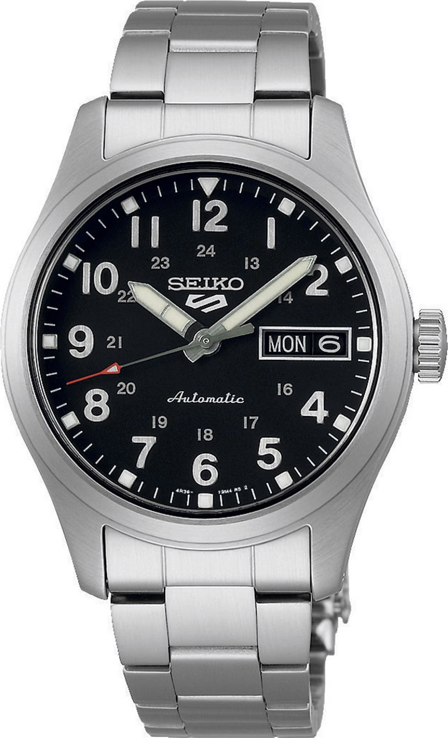 Seiko 5 Sports SRPJ81K1 Automatické pánske hodinky oceľ/čierna