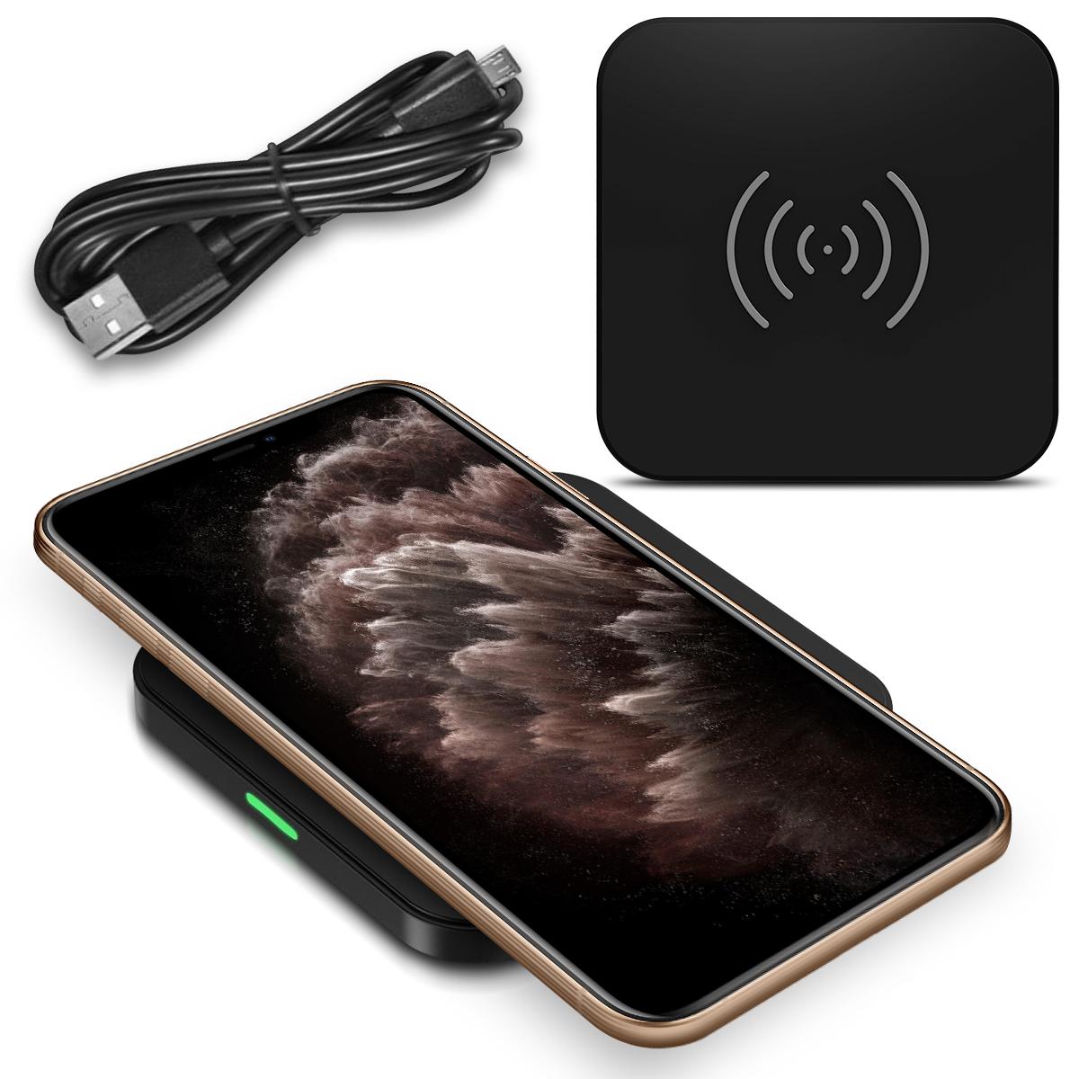 NAUC QI Wireless Ladestation Apple iPhone XS/ XR/ 8/ 8 Plus/ 11/ 11 Pro/11 Pro Max