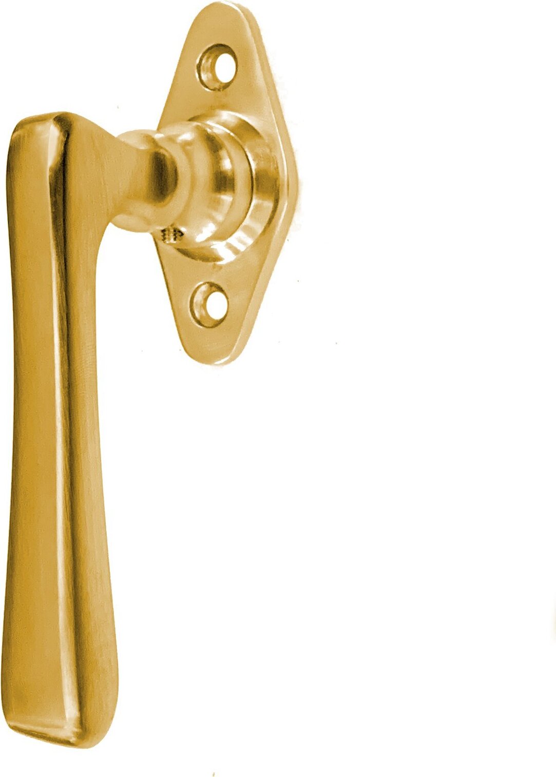 Antikas Fenstergriff Messing patiniert - Fensterolive, Fensterbeschläge - 12,5x5,8 cm