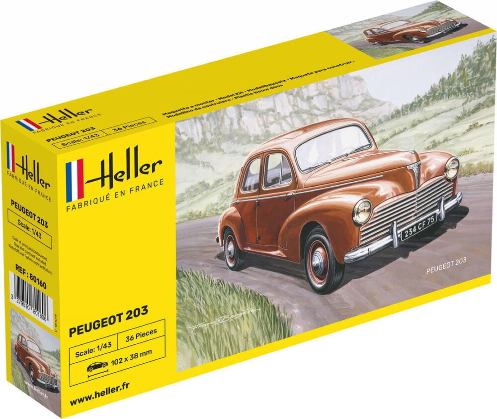 Heller Joustra Heller Peugeot 203 1:43, 80160