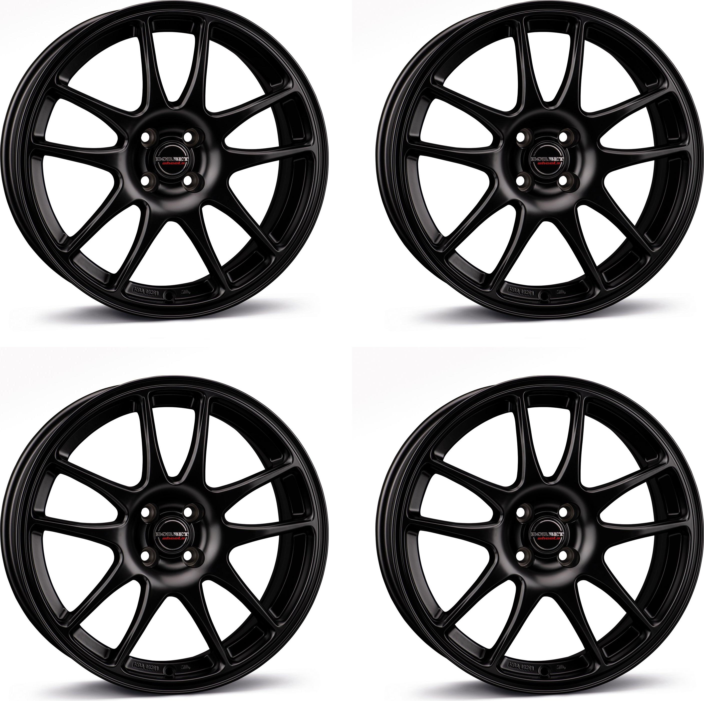 4 Borbet Felgen RS 7.0x17 ET35 4x100 SWM für Skoda Citigo Citigo-e 4x100 SWM für Skoda Citigo Citigo-e Aluräder 4-RS 70735100464,0BM