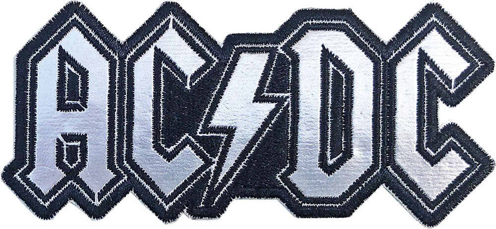 AC/DC Cut-Out Foil Logo Aufbügler ACDCPAT06