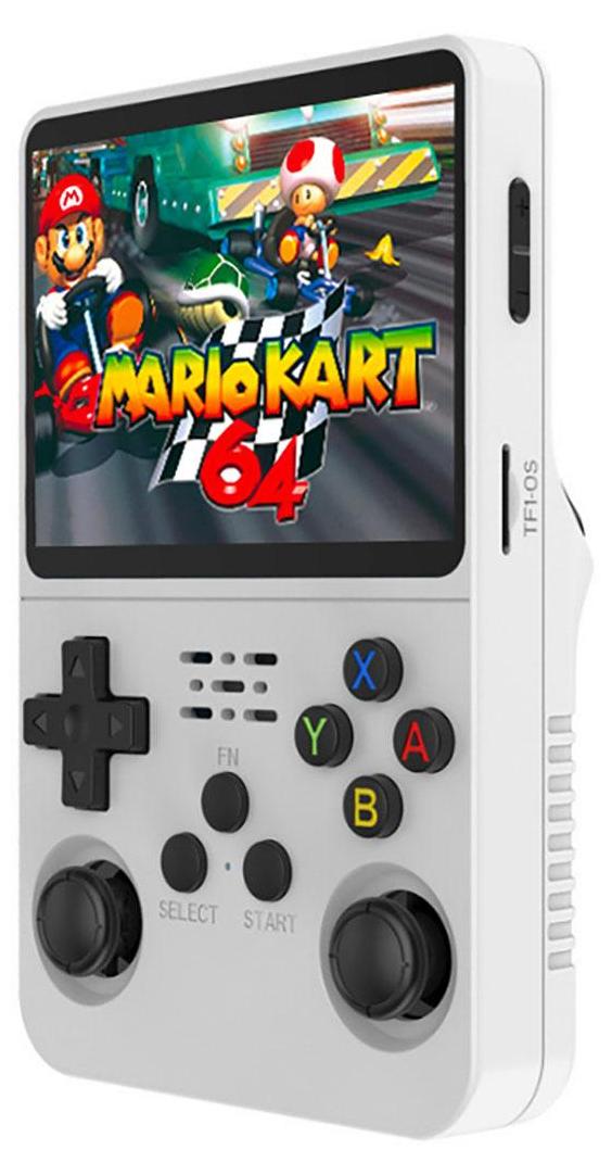 Avizar, ProX Emulator Retro‑Konsole 64 GB, 15 000 Klassiker, 3,5″ HD‑Display, Weiß AVJ-TK472