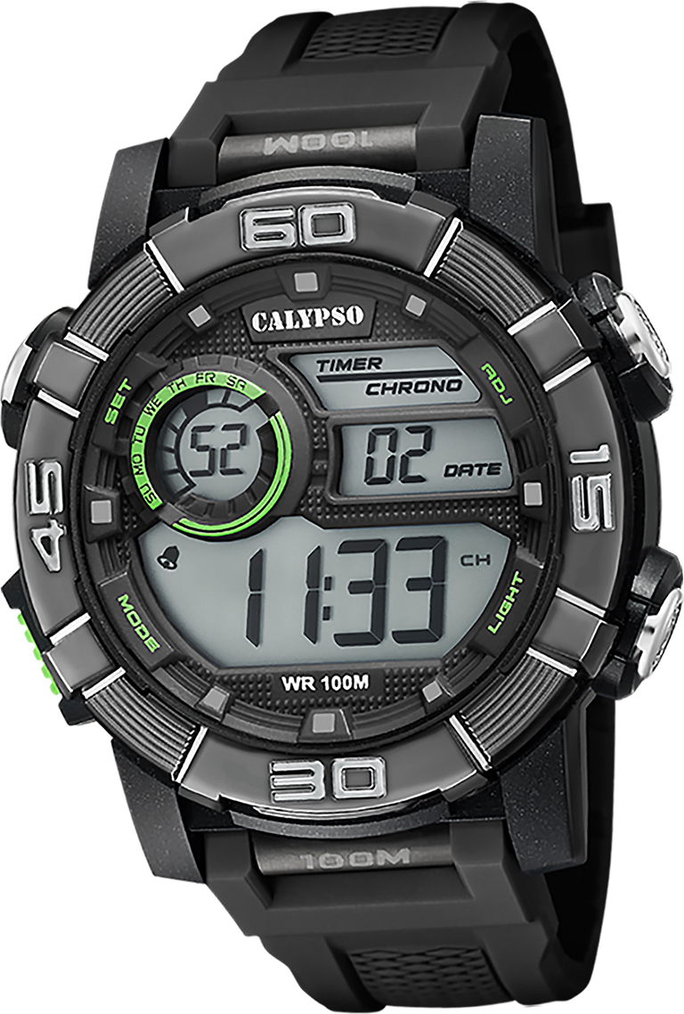 Pánske hodinky Calypso plastové čierne Digitálne náramkové hodinky Calypso D2UK5818/4
