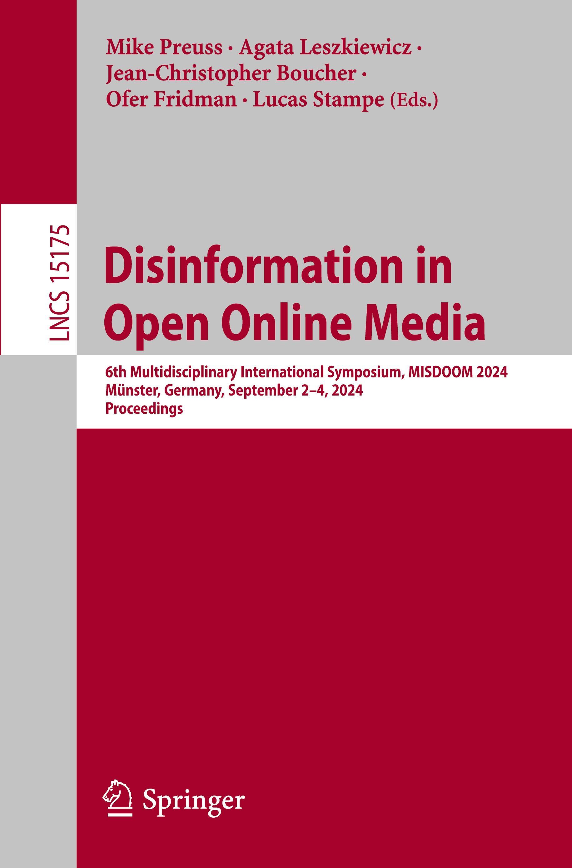 Sonstige Verlage Disinformation in Open Online Media