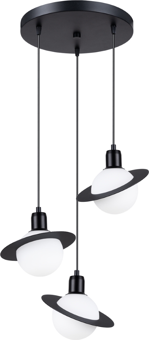 Pendelleuchte HYPERION 3P Schwarz 3xG9 8W Stahl 120x32x32cm Sollux Lighting