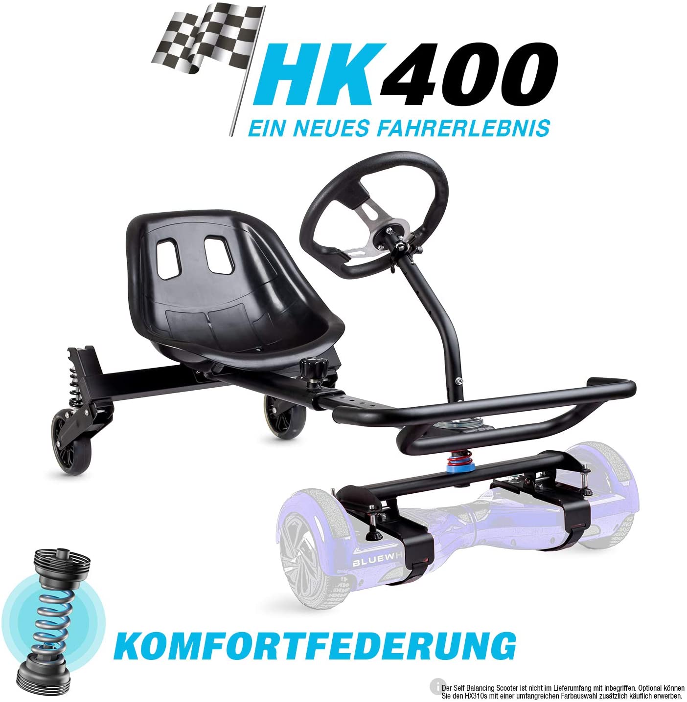 Top Angebot Hoverkart Sitz mit Federung Kartsitz für Hoverboard Balance Scooter 