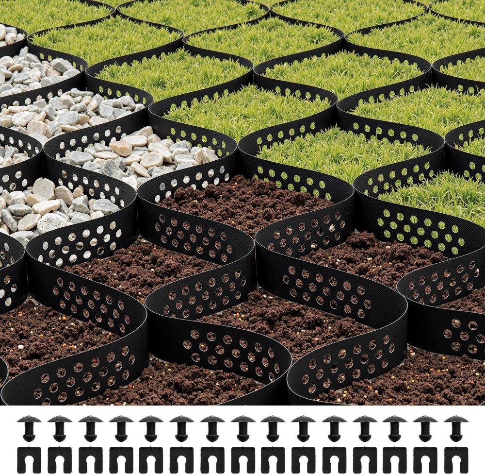 StarTech HDPE Geogitter - Rasengitter - Kiesgitter - Wabengitter - Kieswabe 5000x1980mm für Landschaftsbauprojekte JDWG2INCH1644S7N7001V0