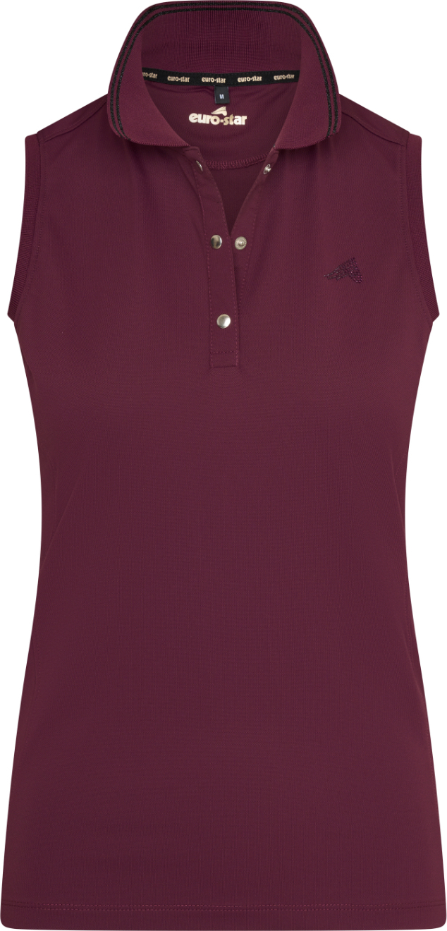 Euro-Star Euro Star Poloshirt ärmellos Carmella Dark berry 2022, Größe:XL HVEq22_FS_282