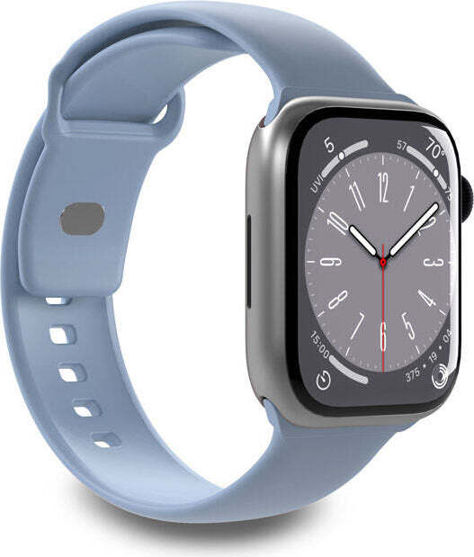 PURO ICON - Elastický remienok pre Apple Watch 42/44/45/49 mm (S/M a M/L) (Powder Blue)