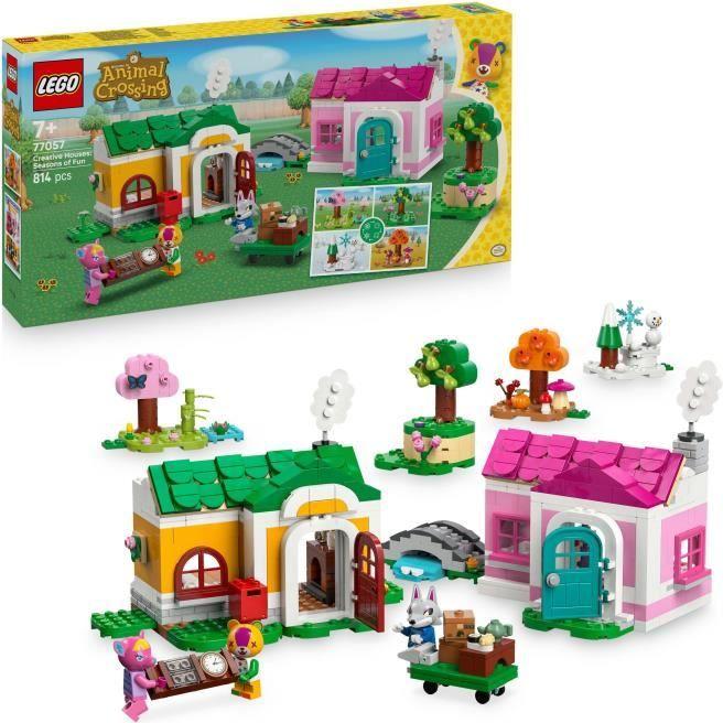 LEGO Animal Crossing Kreatívne domy: Zmena ročných období, stavebnice 814 dielov, 3 minifigúrky, 7+ rokov