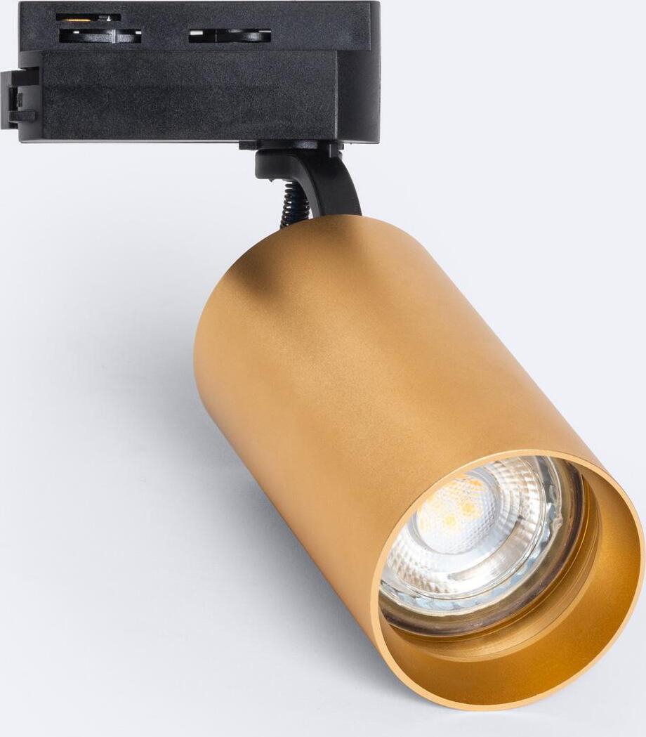 LEDKIA 1-Phasenstromschiene Strahler Lux für GU10-Glühbirne Gold