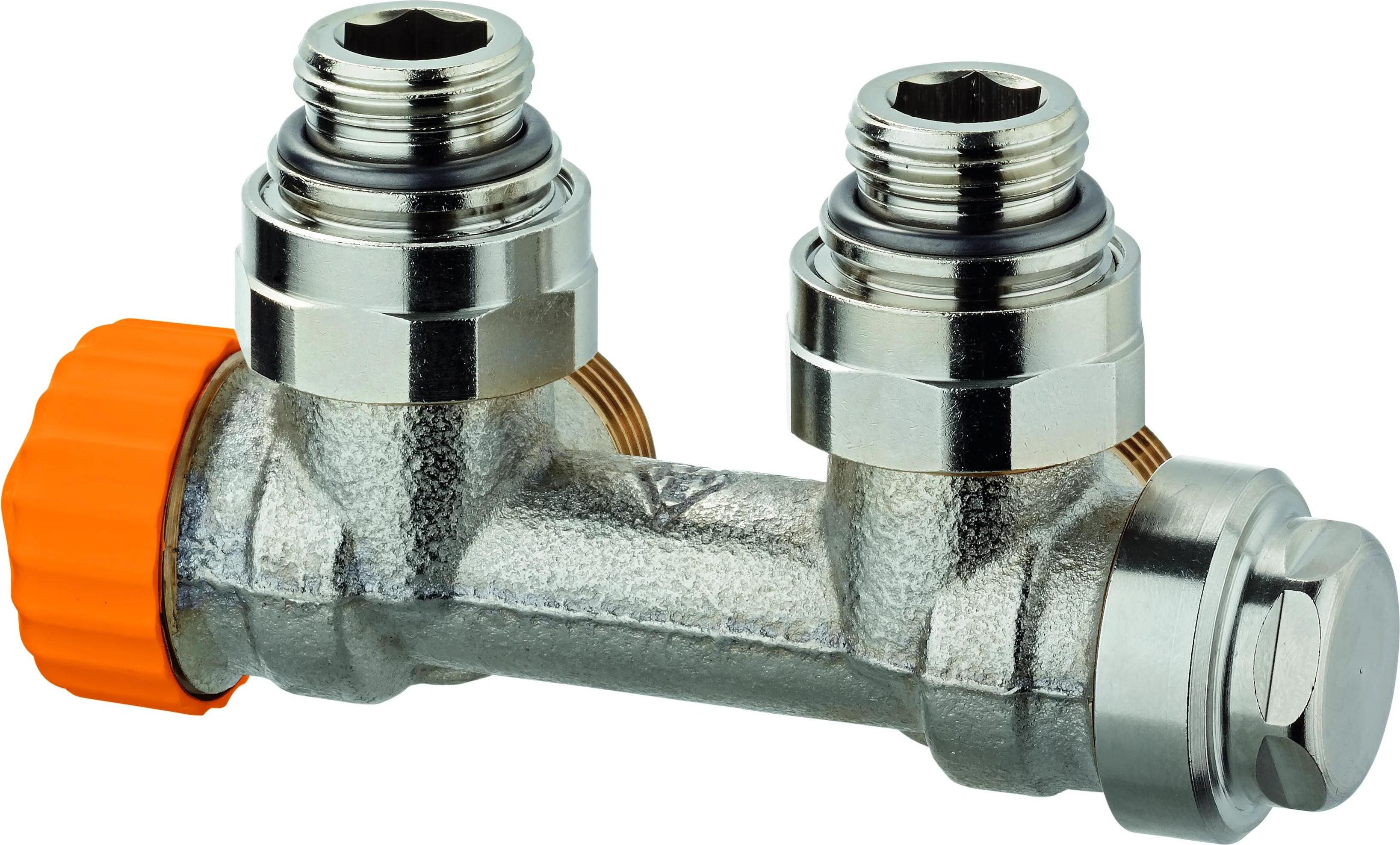 Ventil IMI Heimeier Multilux Eclipse, rohový tvar, pripojenie radiátora Rp 1/2 vnútorný závit, 1 ks.