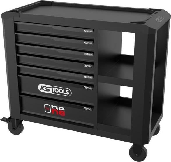 Werkstattwagen - Leer - 7 Schubladen - KS Tools - 823.0017F - Schwarz