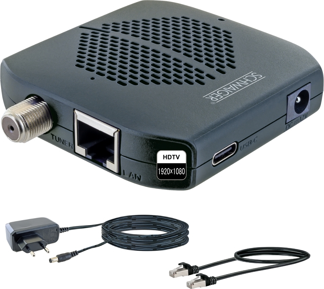 Schwaiger SAT-Dongle Digitale Fernsehsignale per WiFi HDTV FTA DSRD0100