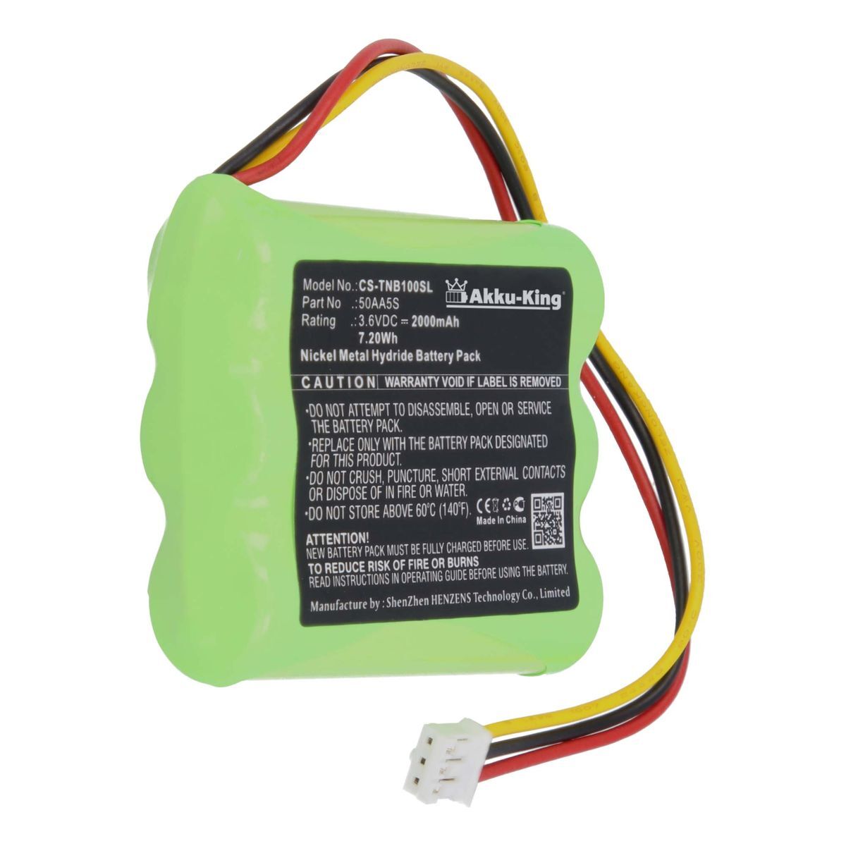Akku-King Akku kompatibel mit Toniebox 50AA5S - Ni-MH 2000mAh - für Toniebox HV-31966