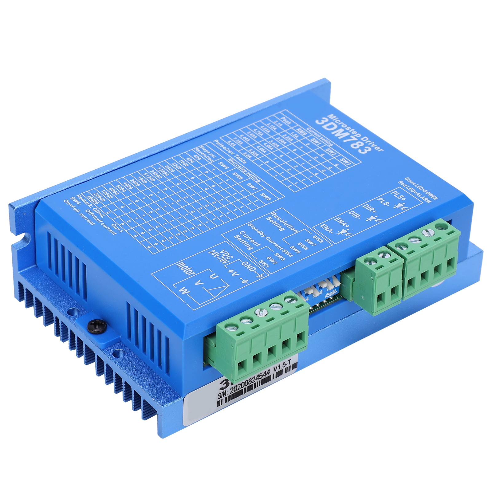 Cocosity Schrittmotor-Treiber,Schrittmotor-Treiber,Schrittsteuerung,Mikroschritt-Treiber,Schrittmotor-Treiber-Steuerung,Antriebe &, Motorsteuerungen 3DM783