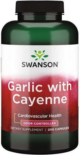 Sonstige Knoblauch mit Cayenne Geruchskontrolle 200 Kapseln Swanson Health Products