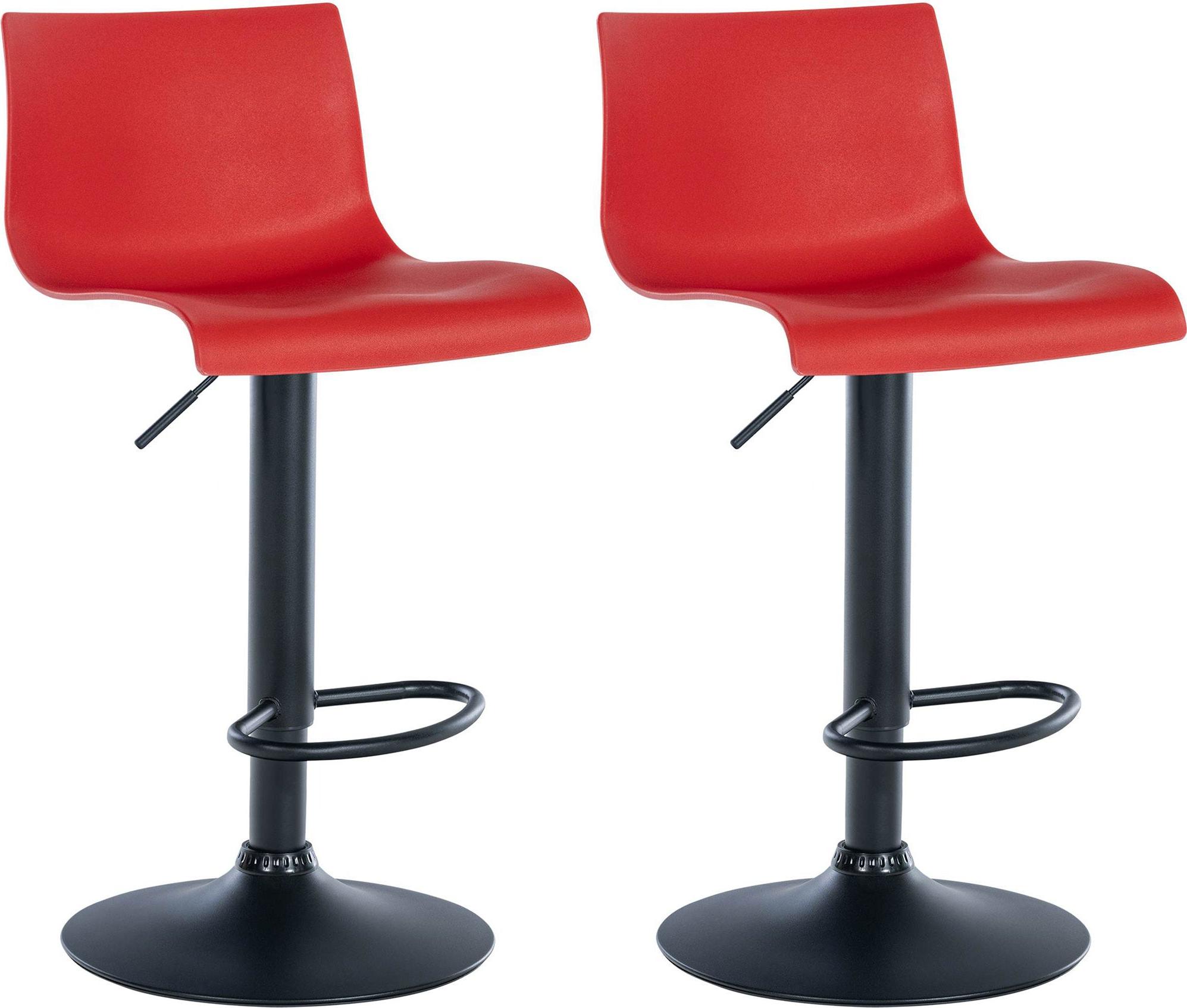 CLP 2er Set Barhocker Branford, Farbe:weiss, Grundmaterial:Kunststoff 323624