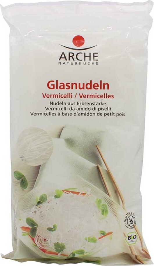 arche Feine Glasnudeln 200g 3er Pack für asiatische Suppen, Salate & Wok, 4 Min. Kochzeit