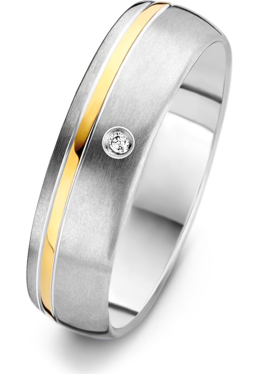 Danish Design - Ring - Damen - IJ138R2D-57 - Lynge - Titanium - Diamanten - 57