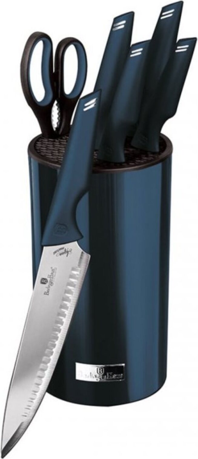 Berlinger Haus 10-teiliges Messerset – Rostfreier Stahl, Bambus-Ständer, Matte Farbe
