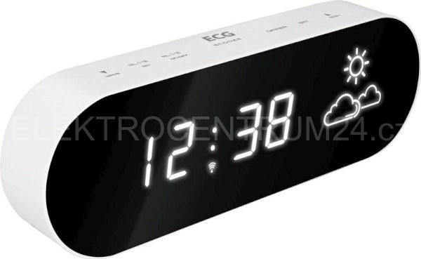 ECG MH 008, Weiß, Innen-Hygrometer, Innen-Thermometer, Außen-Thermometer, Hygrometer, Thermometer, Hygrometer, Thermometer, 20 - 95%, 0 - 50 °C