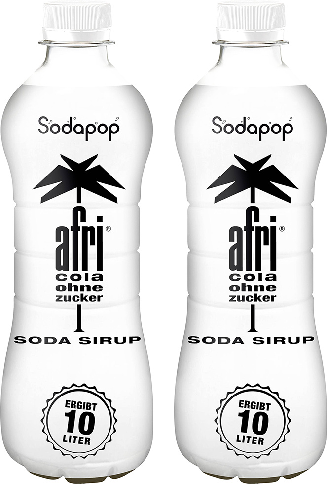 Sodapop Afri Cola Sirup ohne Zucker 2x500ml Light Getränkesirup