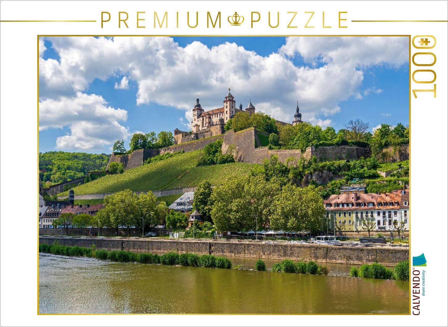 CALVENDO Puzzle Festung Marienberg, Würzburg | 1000 Teile Lege-Größe 64x48cm Foto-Puzzle für glückliche Stunden