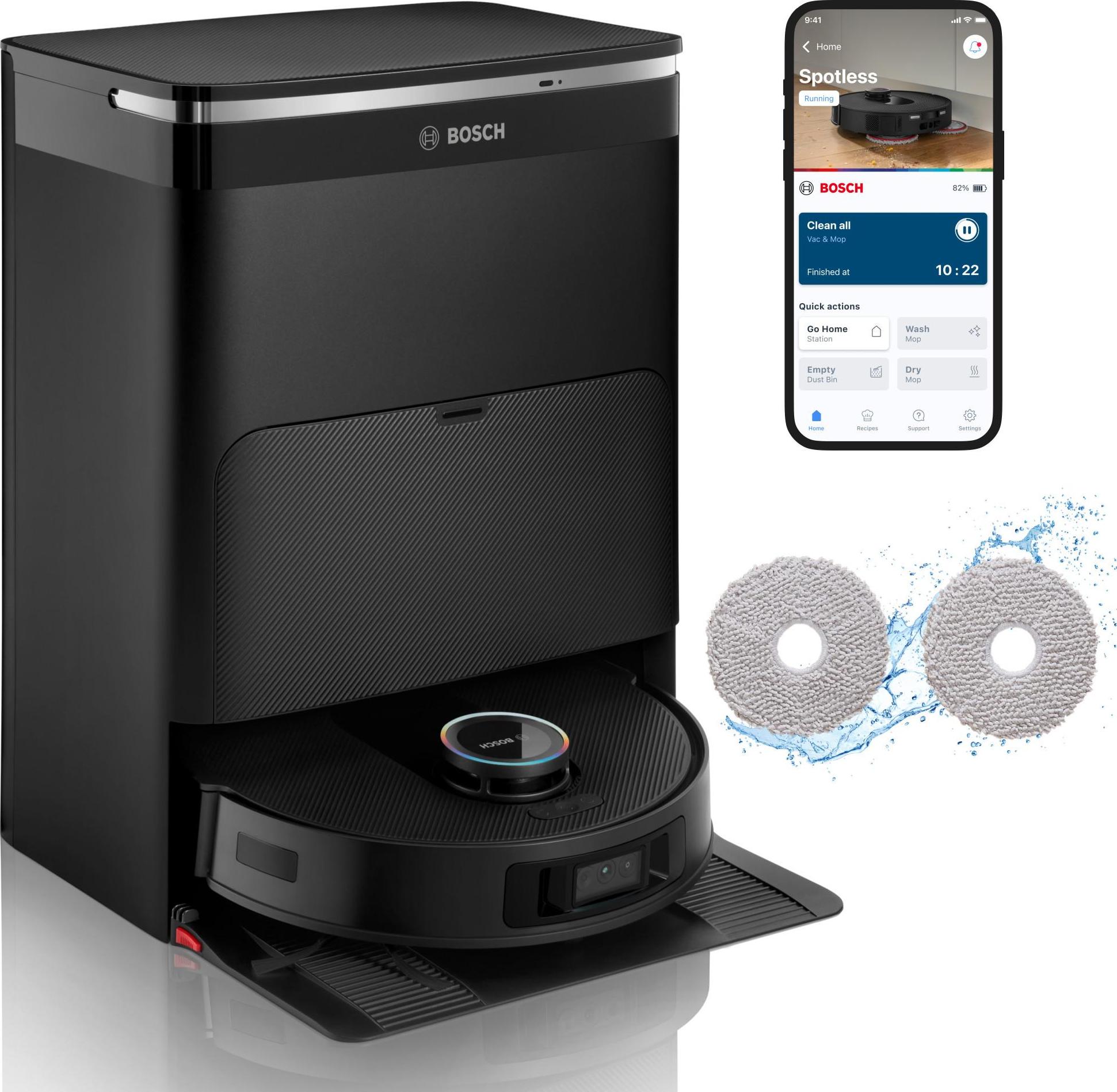 Bosch BCRDW3BX Roboter-Staubsauger 0,275 l Beutellos Schwarz