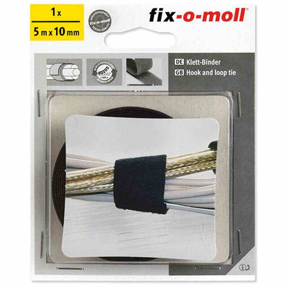 FIX-O-MOLL Klett-Binder technic sw 5m 10mm 3563006