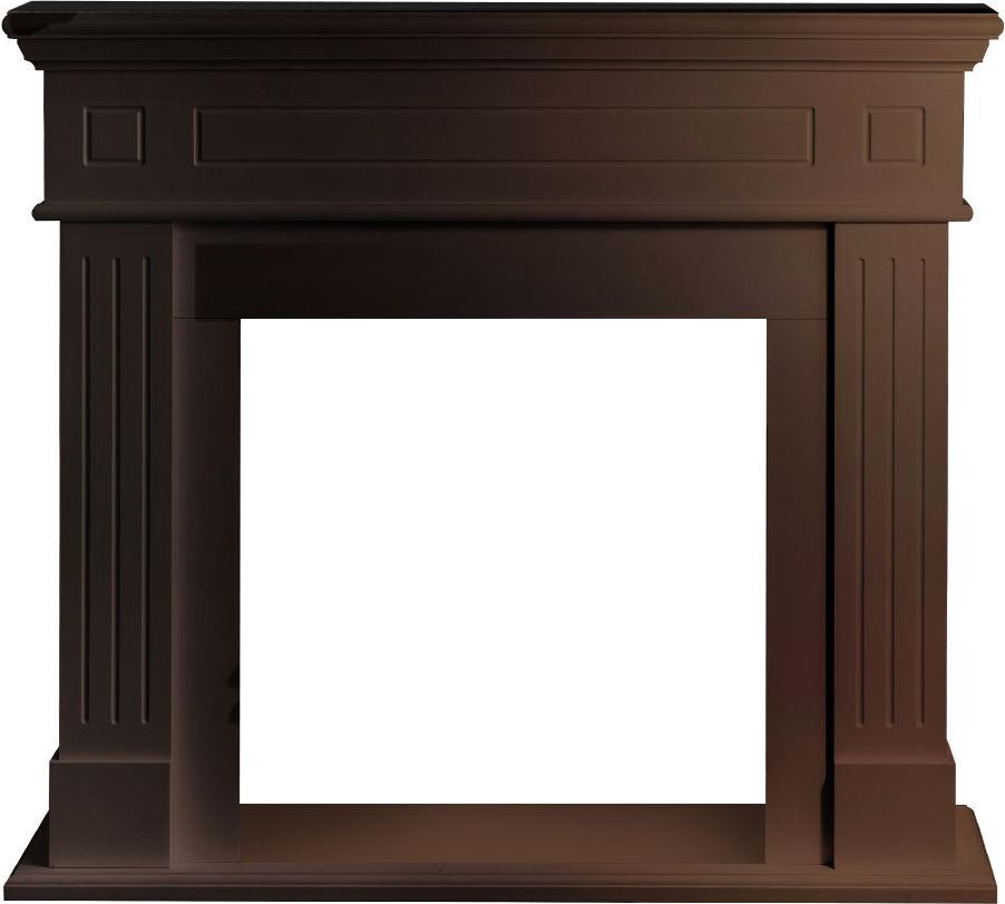 DIVINAFIRE Kaminrahmen-Holzverkleidung B 110 x T 36 x H 100 Cambridge Walnuss