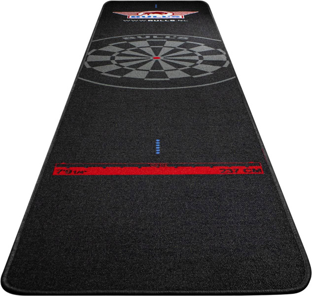 Bulls NL Dartteppich BLACK 300x65 cm schwarzer Rand ohne Oche BU-67833
