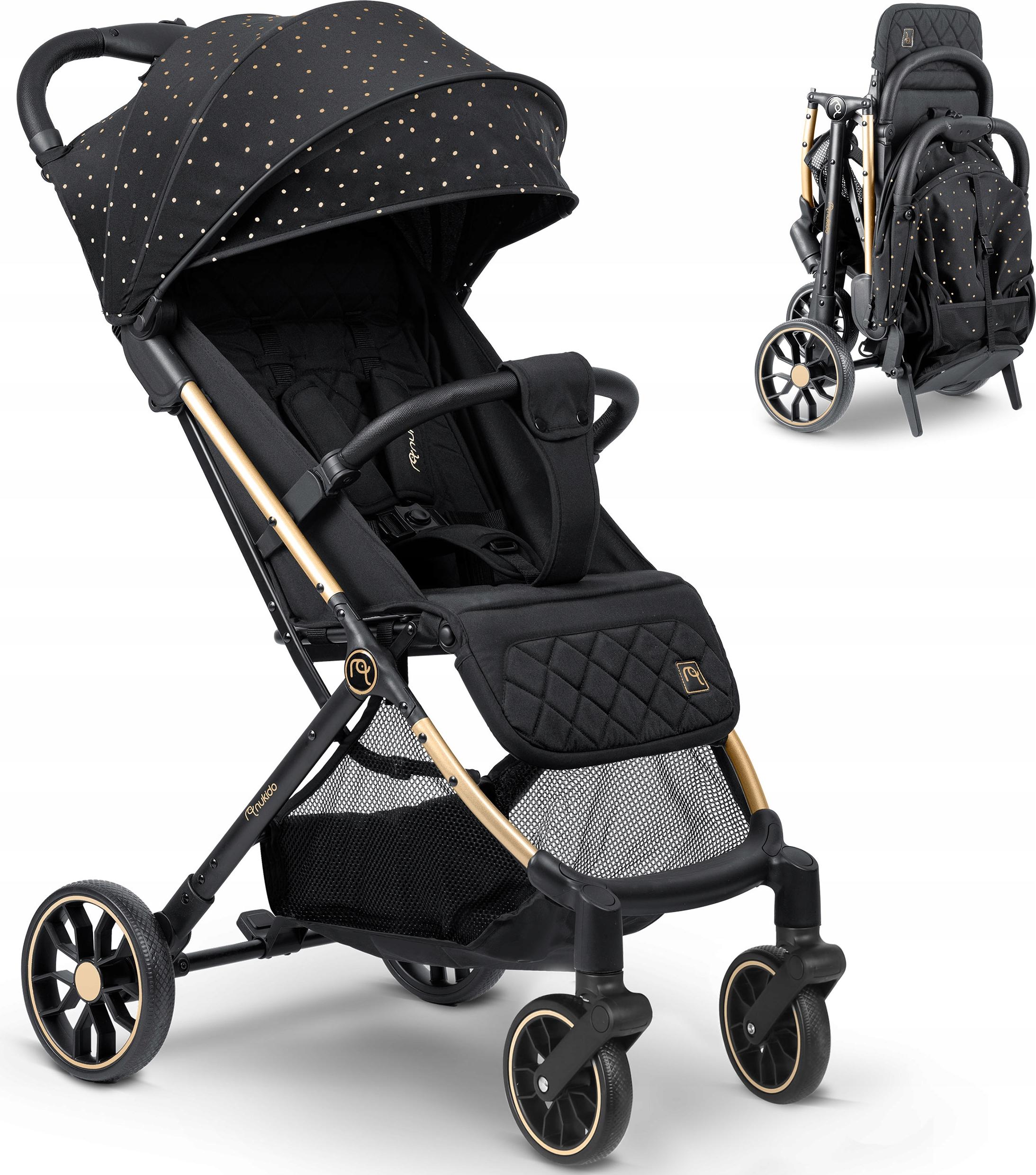 Kinderwagen Nukido Paseo Faltbar 2 Sekunden, Grosse Geländeräder, Verdeck