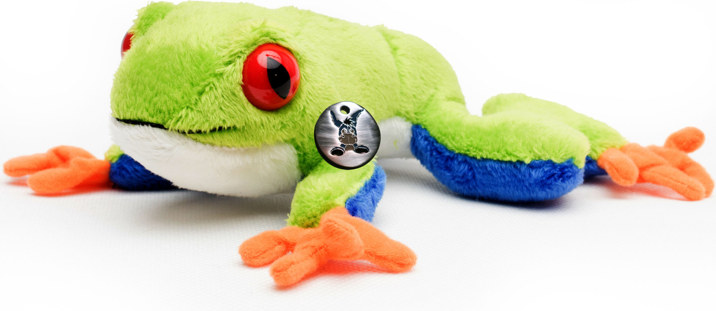 Kuscheltiere*biz Frosch Kuscheltier Pfeilgiftfrosch Laubfrosch Rotaugenlaubfrosch Plüsch BANJO KT531520