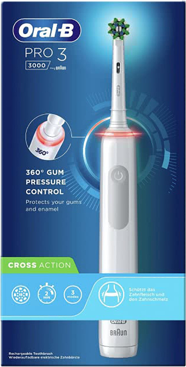 Oral-B Pro 3 3000 Cross Action White