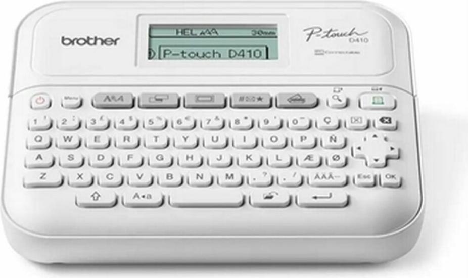 Brother PT-D410 Home & Office Etikettierer, bis zu 18 mm, Druckgeschwindigkeit bis zu 20 mm/sec