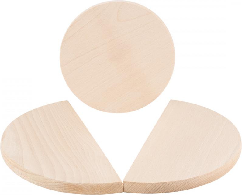 Markenlose 3er-Set Sauerkraut-Einmachbretter aus Holz 20/30 cm