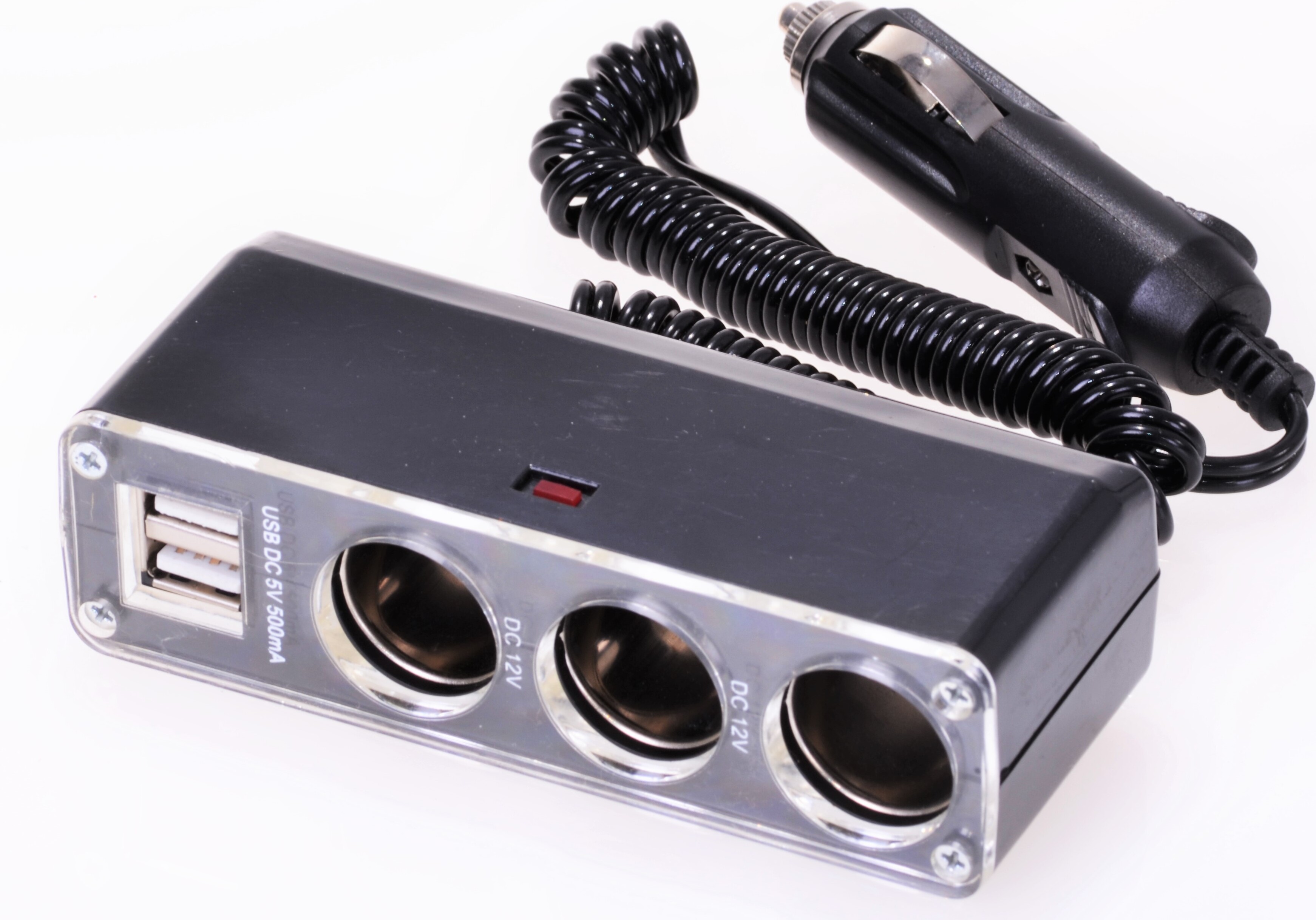 Filmer 36.642 Steckdose 3-fach 12 V, 2 x USB Steckplätze 5 V 500mA